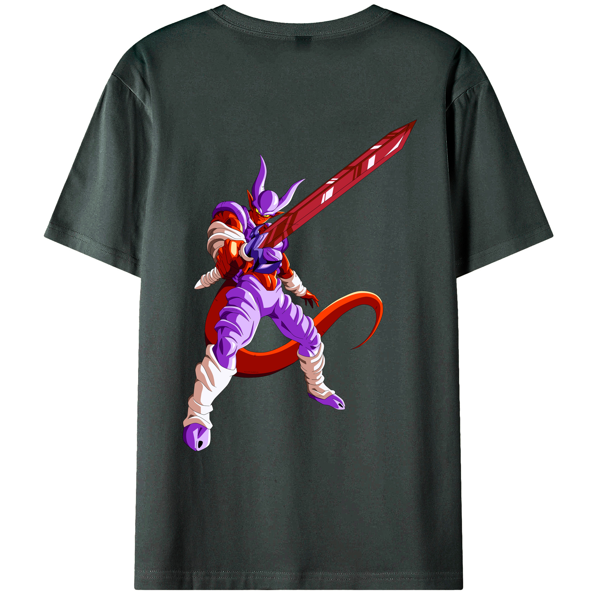 （画像用） ドラゴンボール ジャネンバ DRAGON BALL Janemba 綿100％ メンズ半袖Tシャツ（バックプリント） 通気性